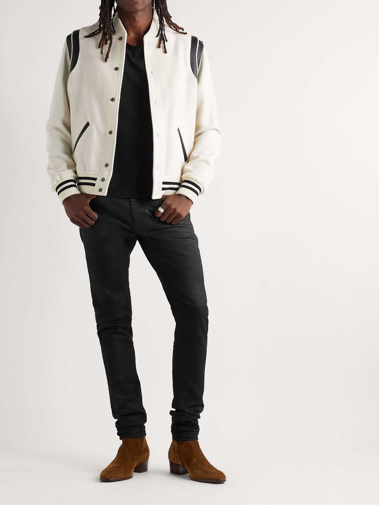 Distressed Cotton and Linen-Blend Jersey T-Shirt - 2