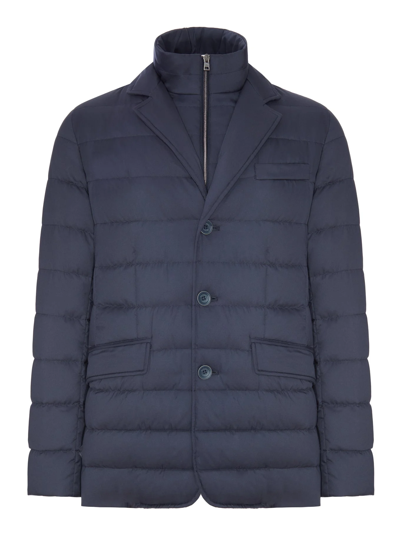 PADDED BLAZER-STYLE DOWN JACKET WITH AN INNER BIB - 1