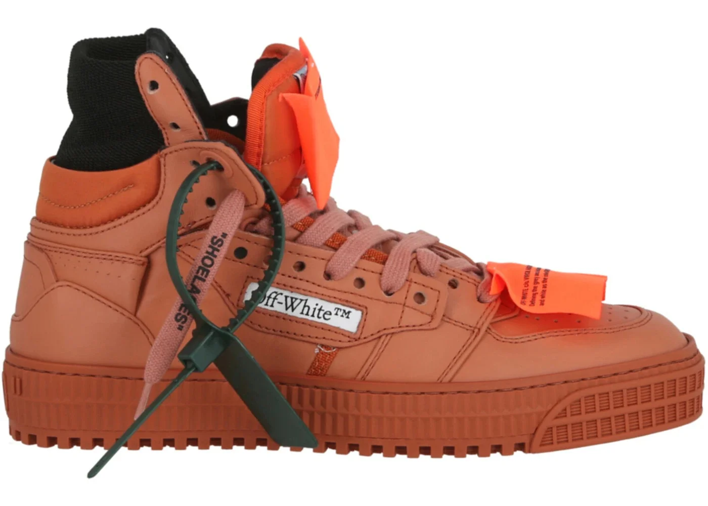 OFF-WHITE Off-Court 3.0 Leather High Top Sneaker Terracotta (Women's) - 1