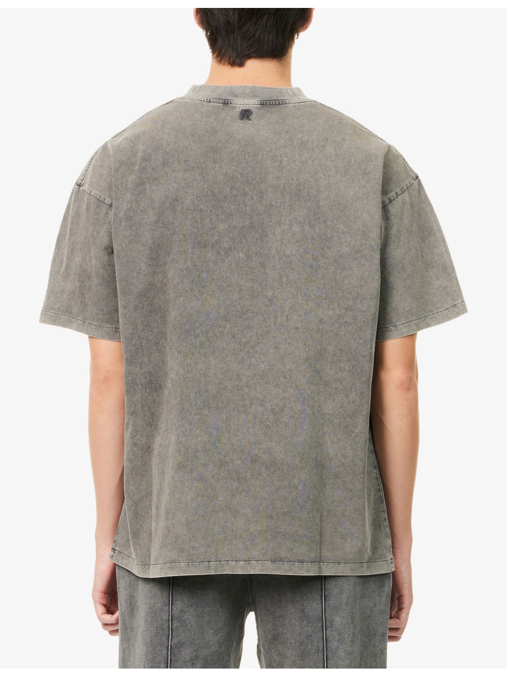 Initial Oversized Cotton T-Shirt - 4