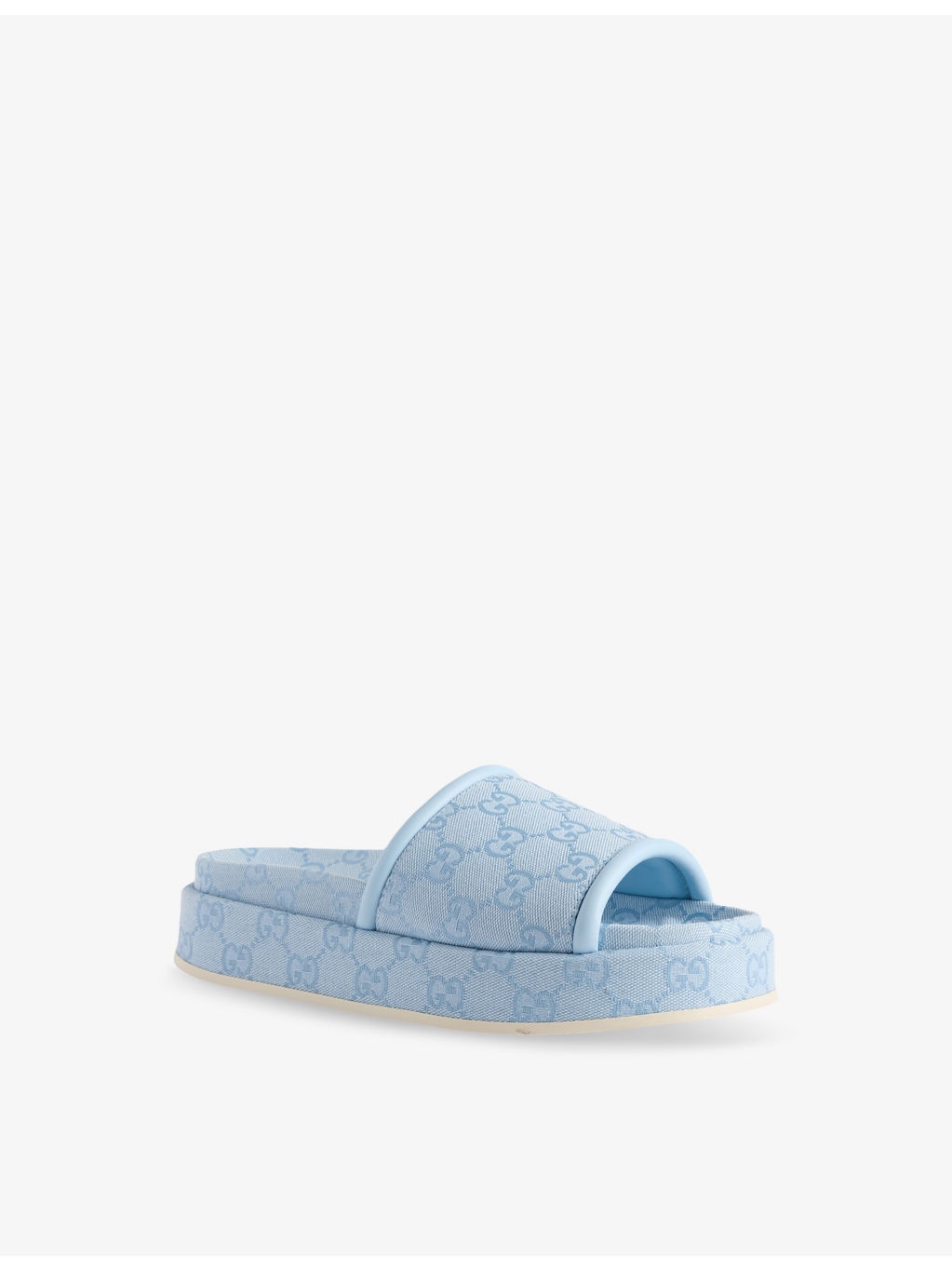 GG Platform Canvas Sandals - 3