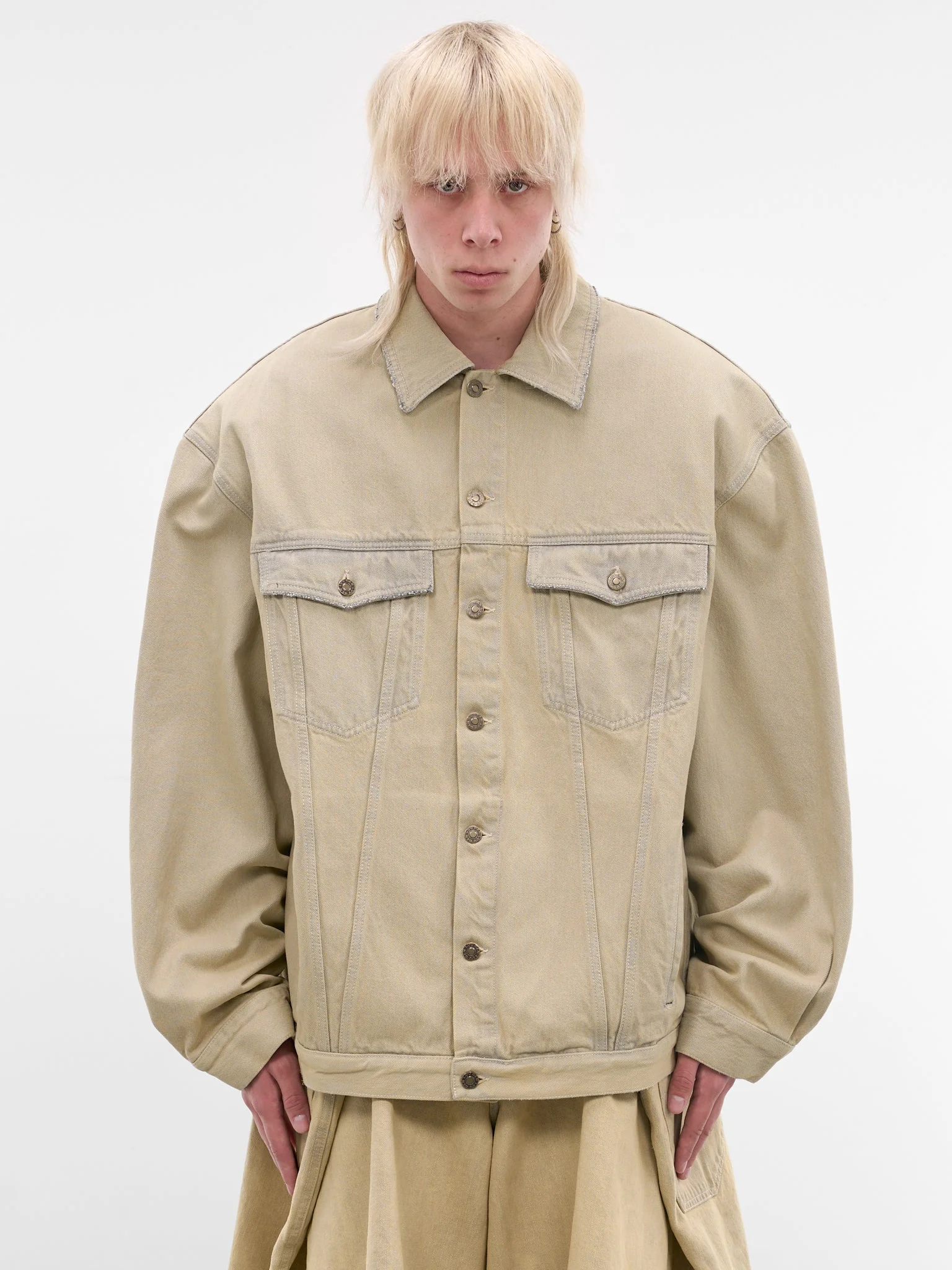 Whitewashed Denim Drifter Jacket - 1