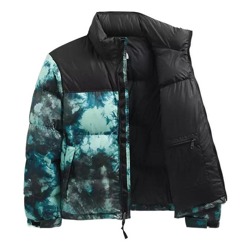 The North Face THE NORTH FACE PRINTED 1996 RETRO NUPTSE Jacket 'WASABI ICE DYE PRINT' NF0A5IX4-957 outlook