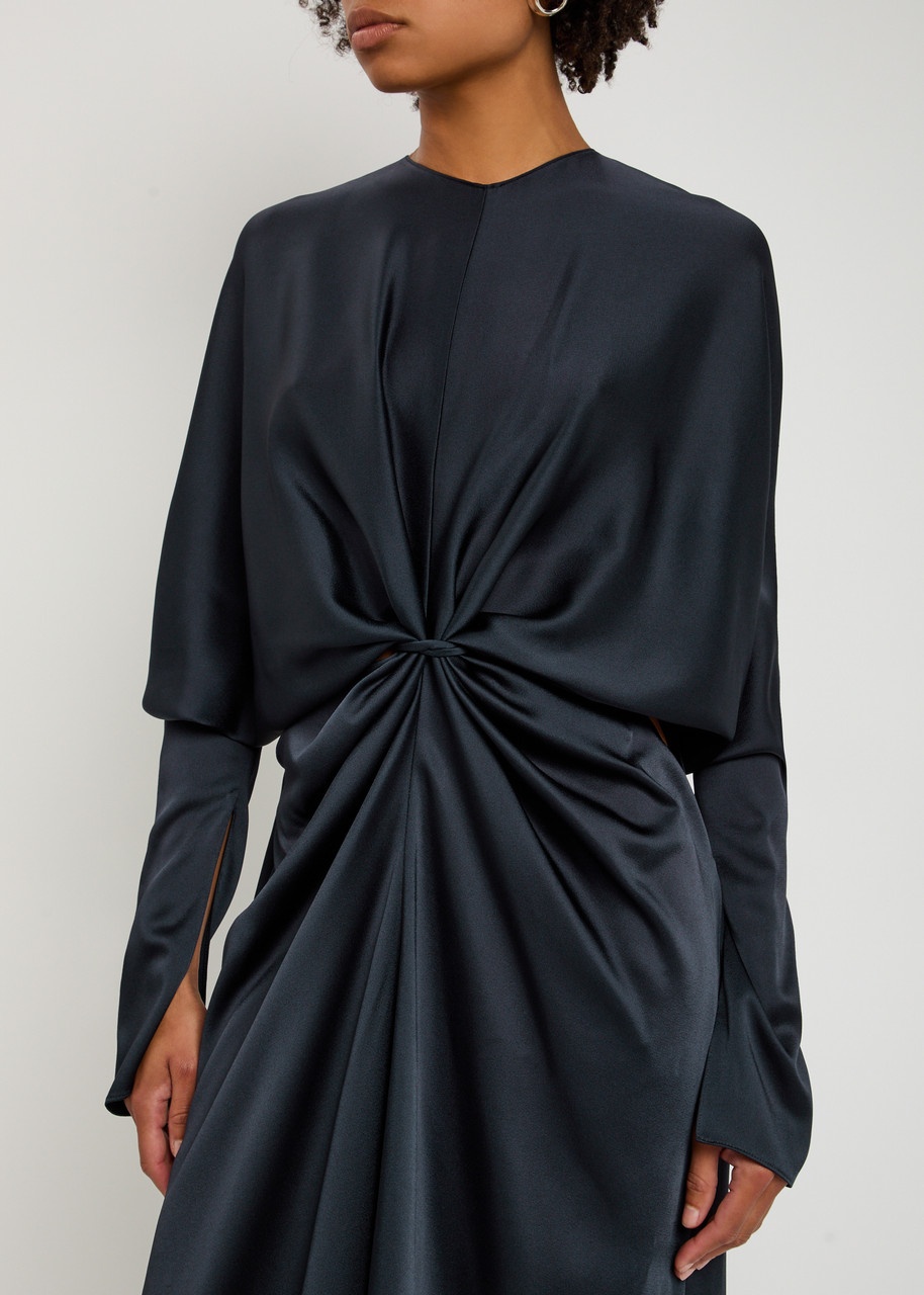 Stella Mccartney Twist Satin Maxi Dress - 5
