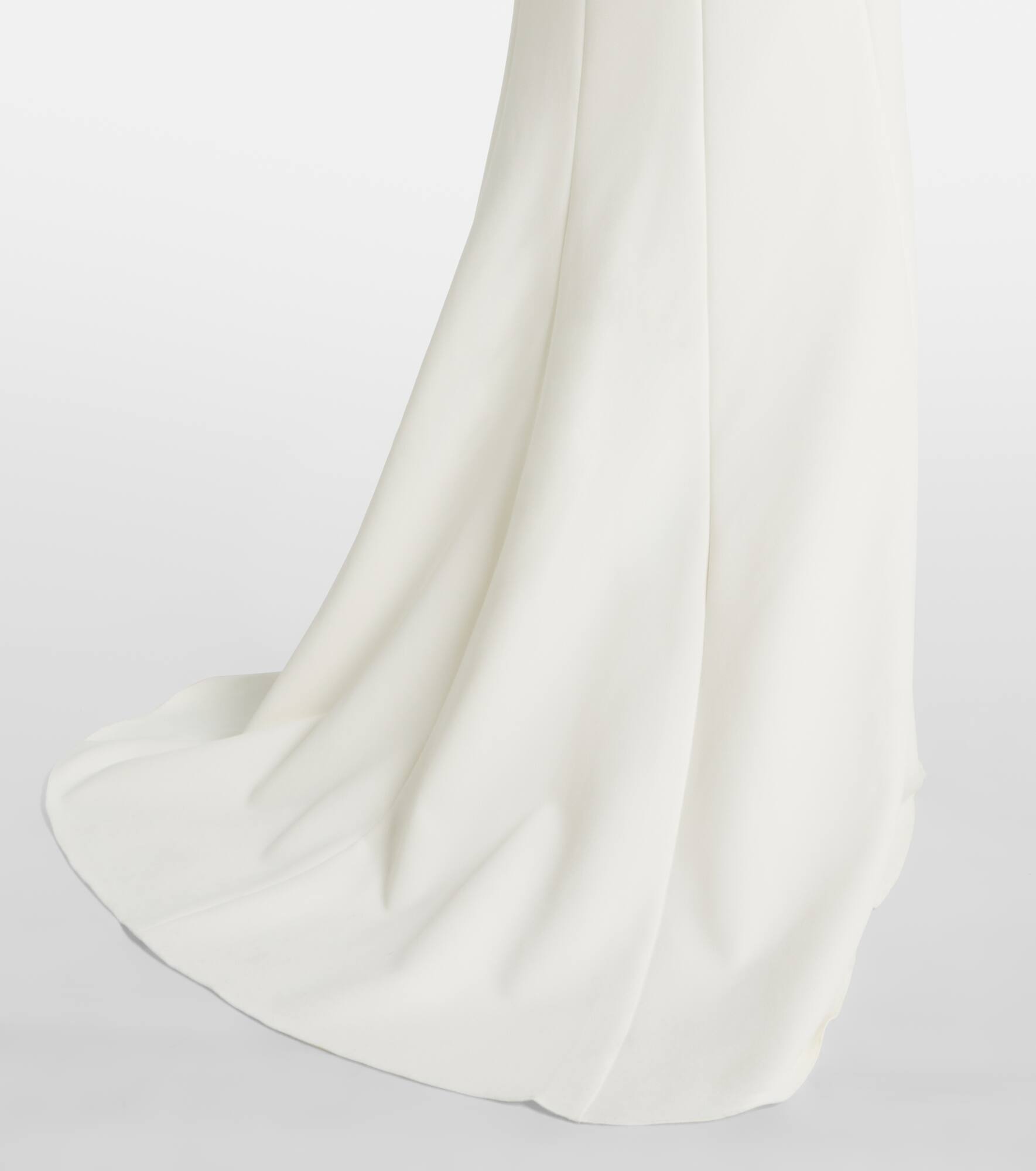 Roshana sash crêpe gown with gloves - 6