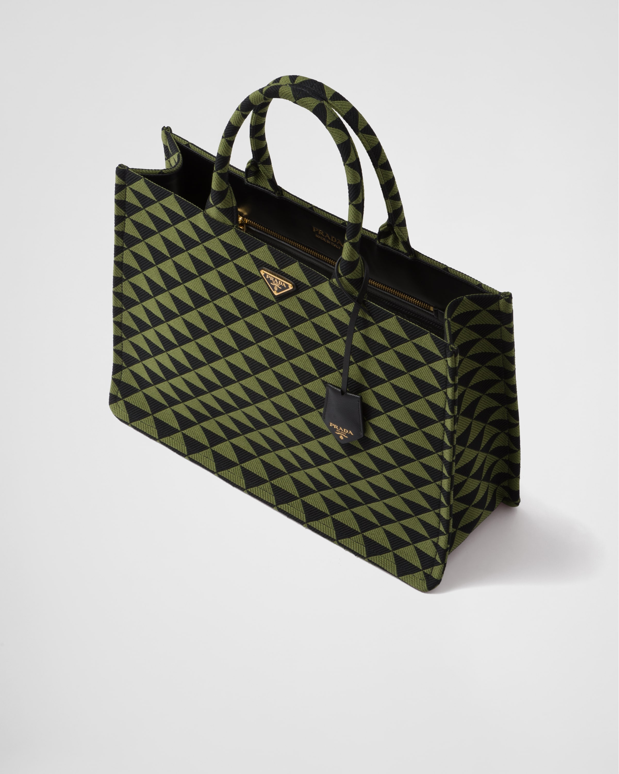 Prada Symbole embroidered fabric tote bag - 3