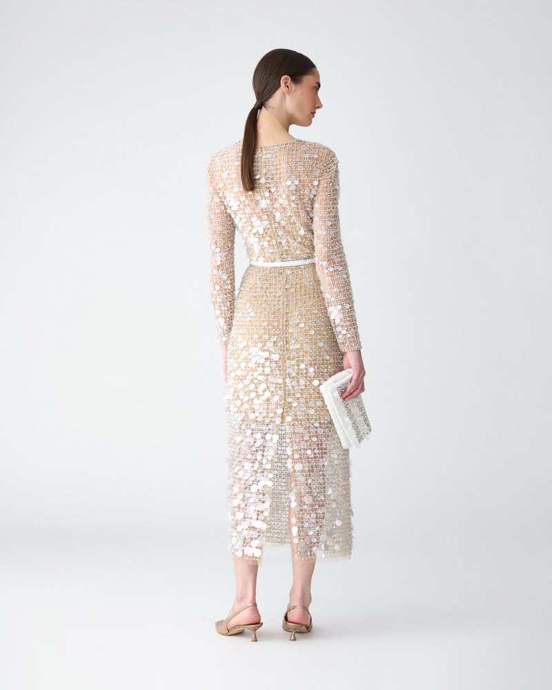 Crystal-Embroidered Midi Dress 3