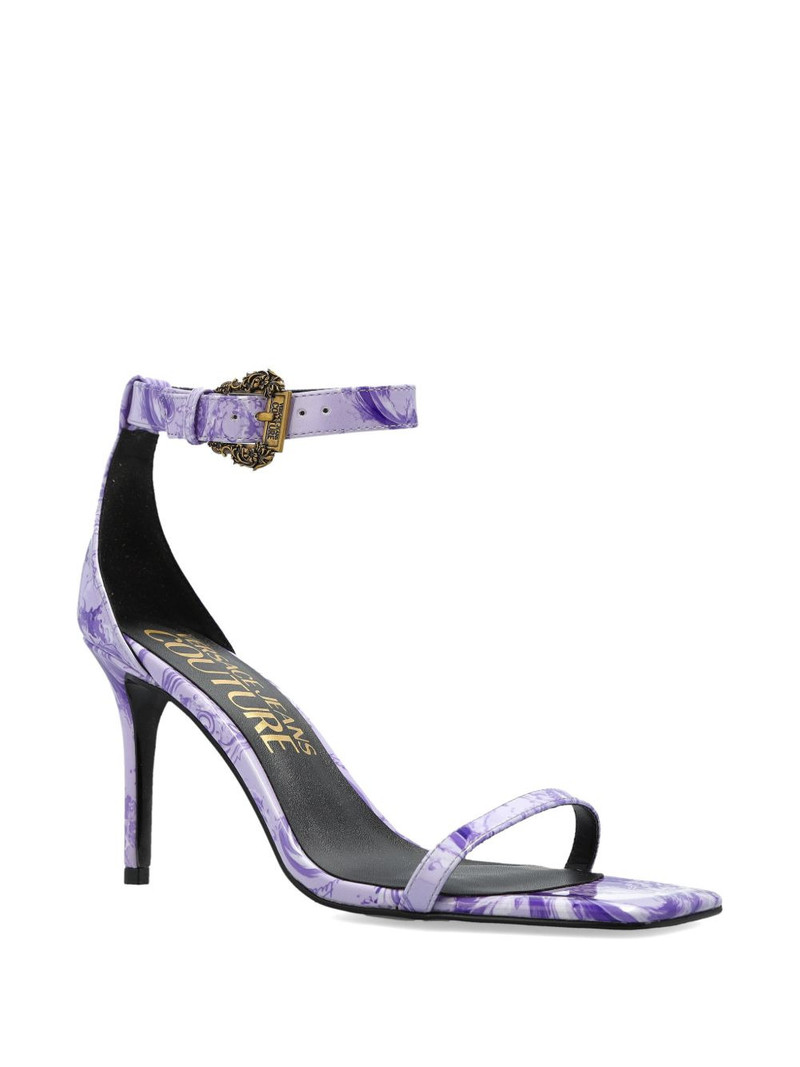VERSACE JEANS COUTURE Barocco-print sandals outlook