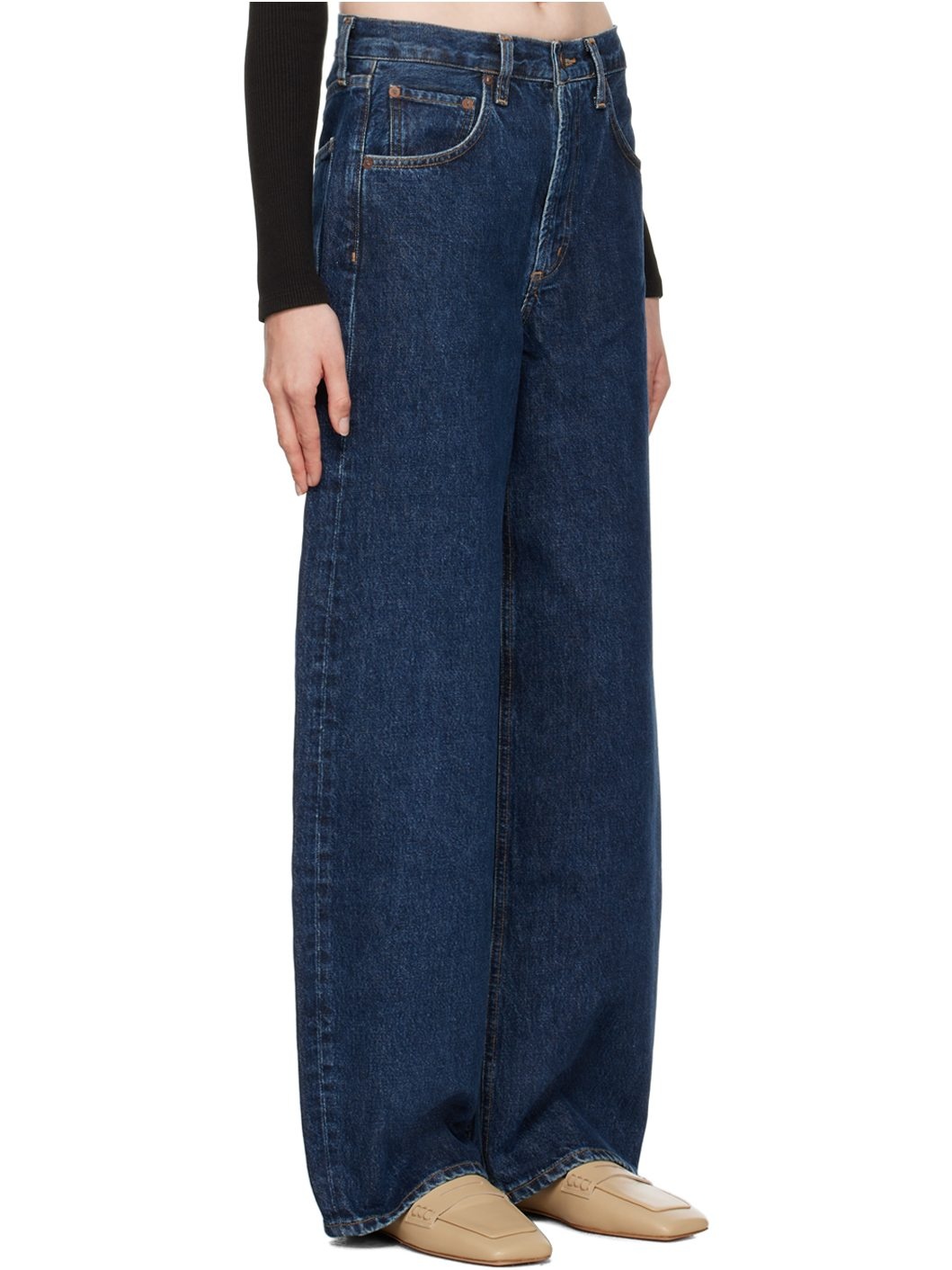 Navy Low Curve Jeans - 2