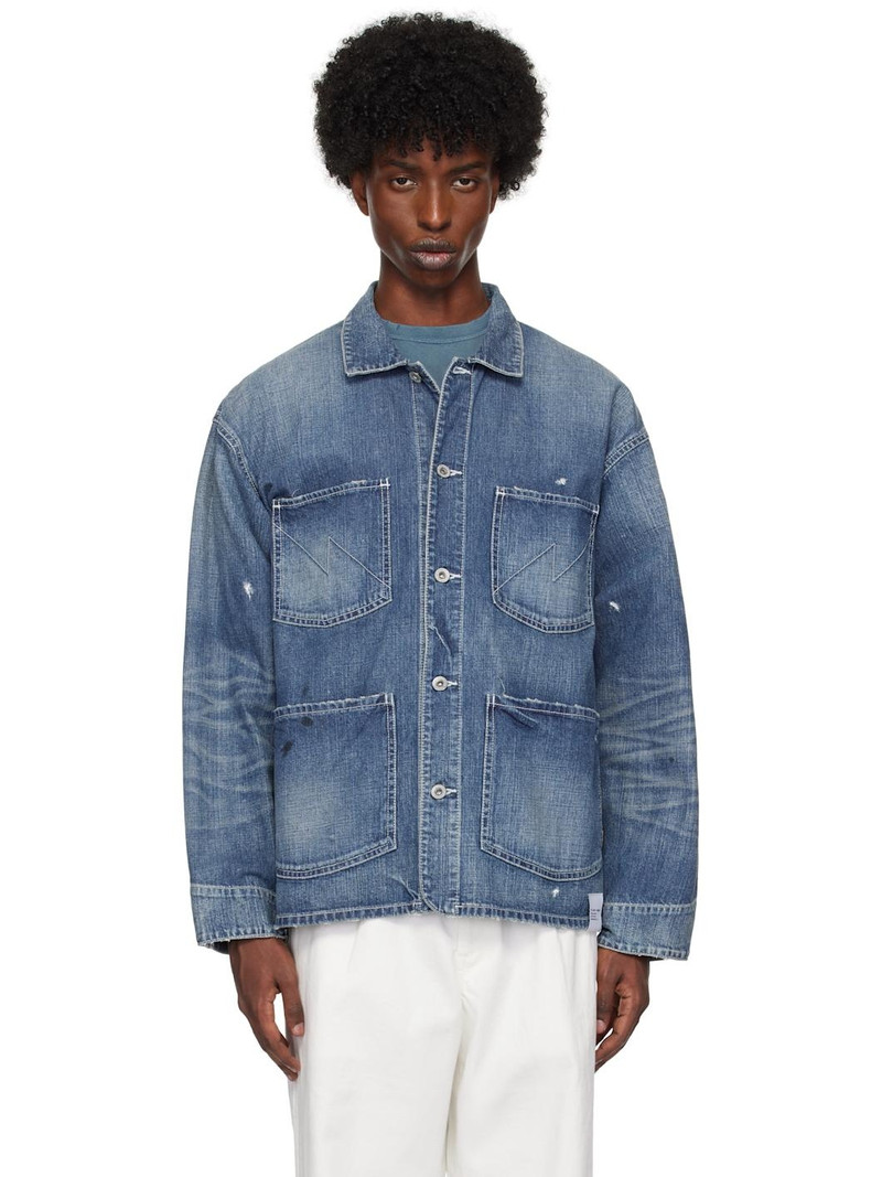 Indigo Washed Coverall Denim Jacket 1