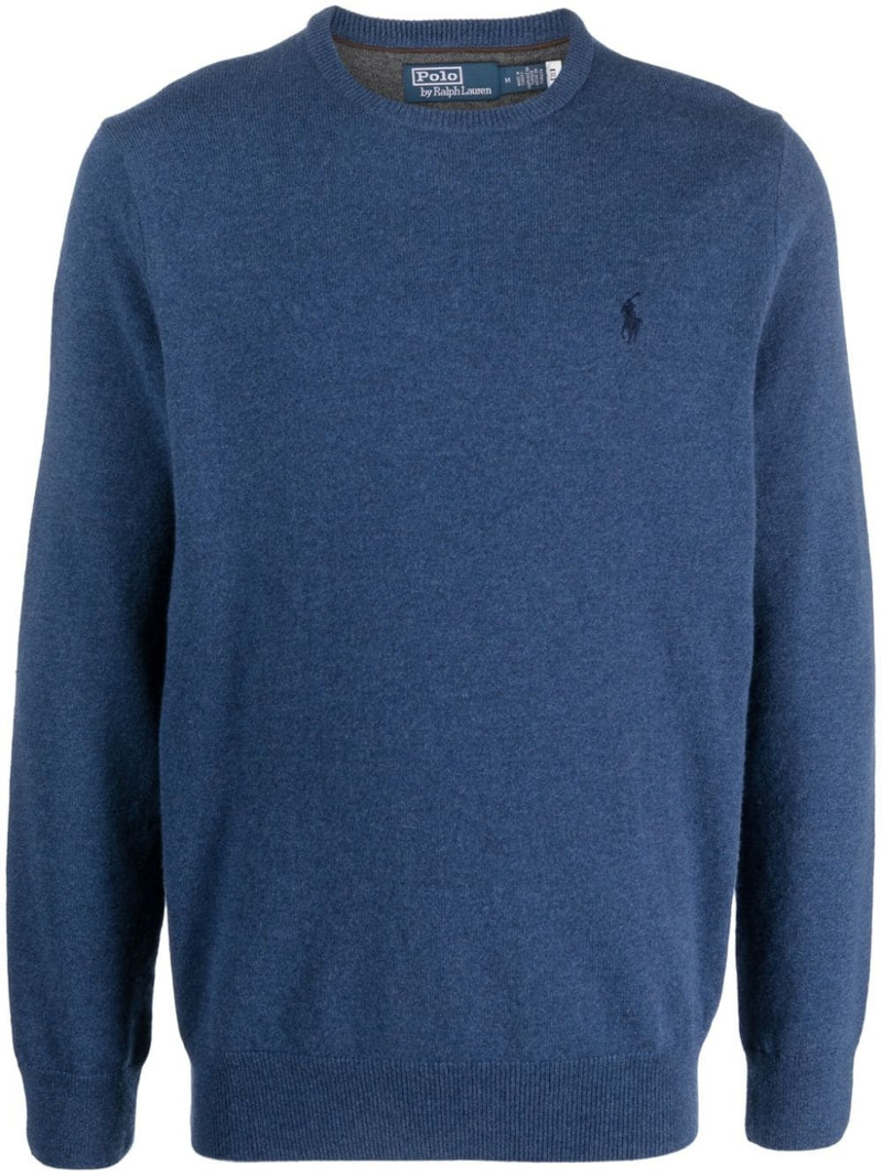 Polo-Pony-embroidered wool jumper 1