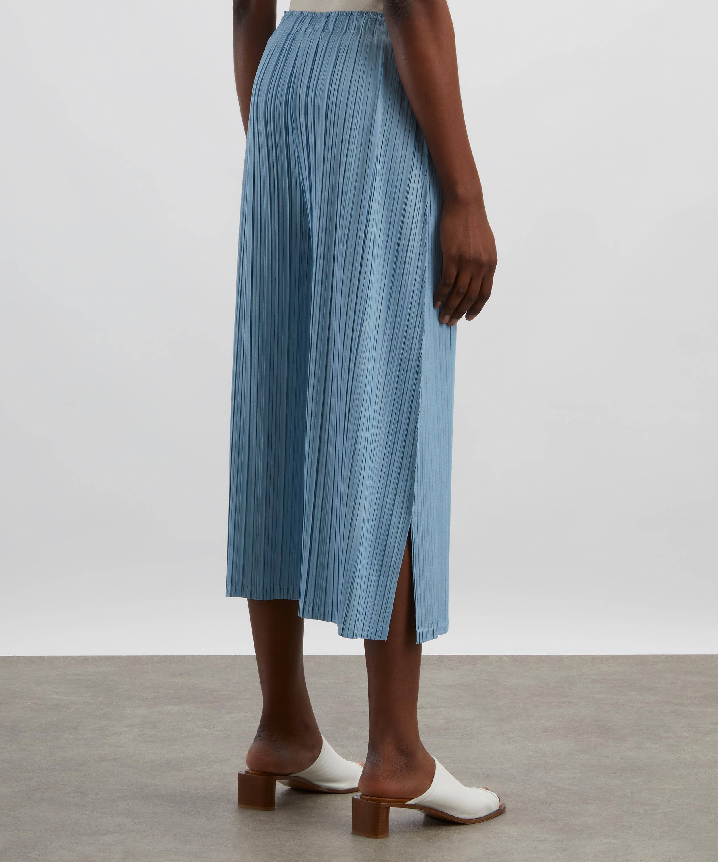MELLOW PLEATS Cropped Wide-Leg Trousers - 4