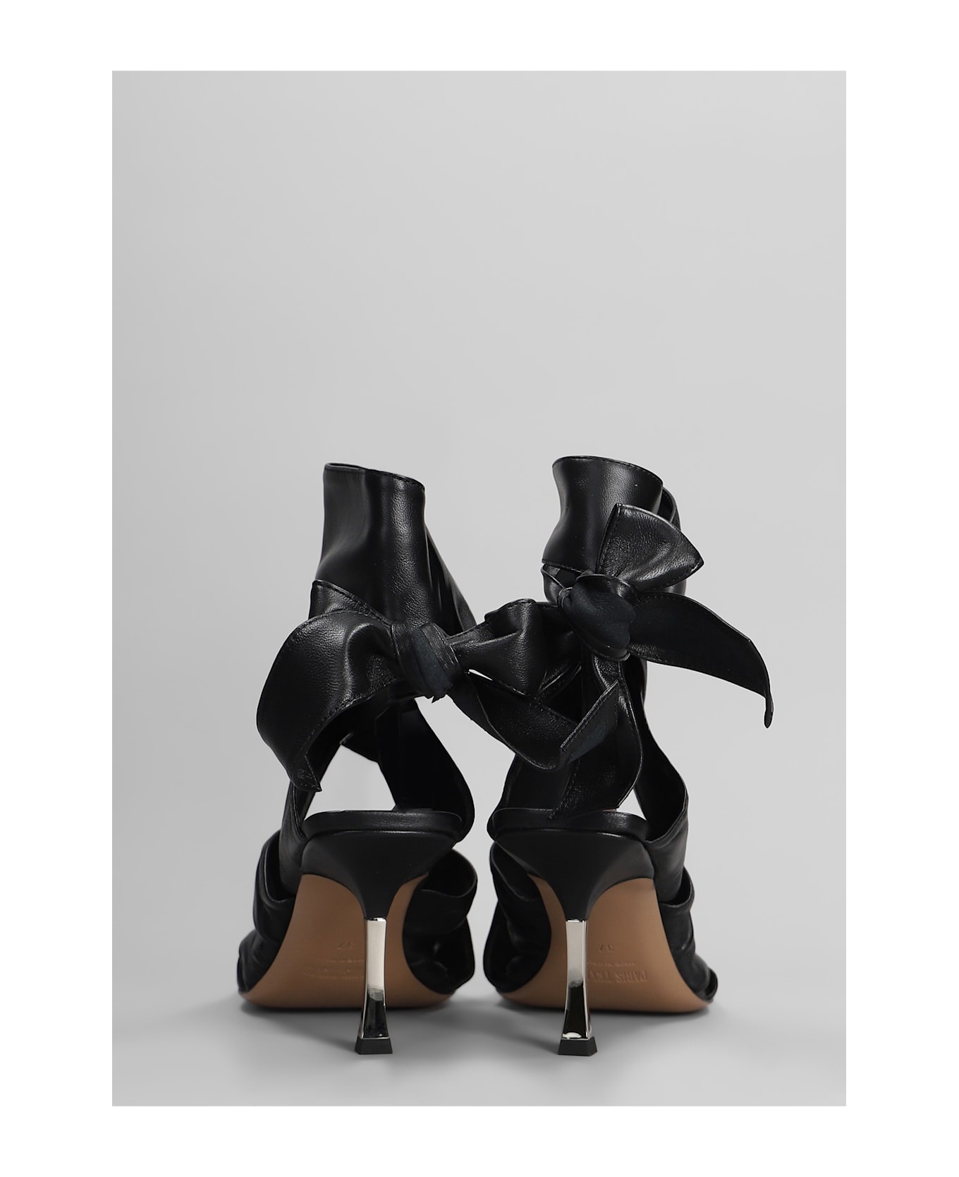 Lorena Sandals In Black Leather - 4
