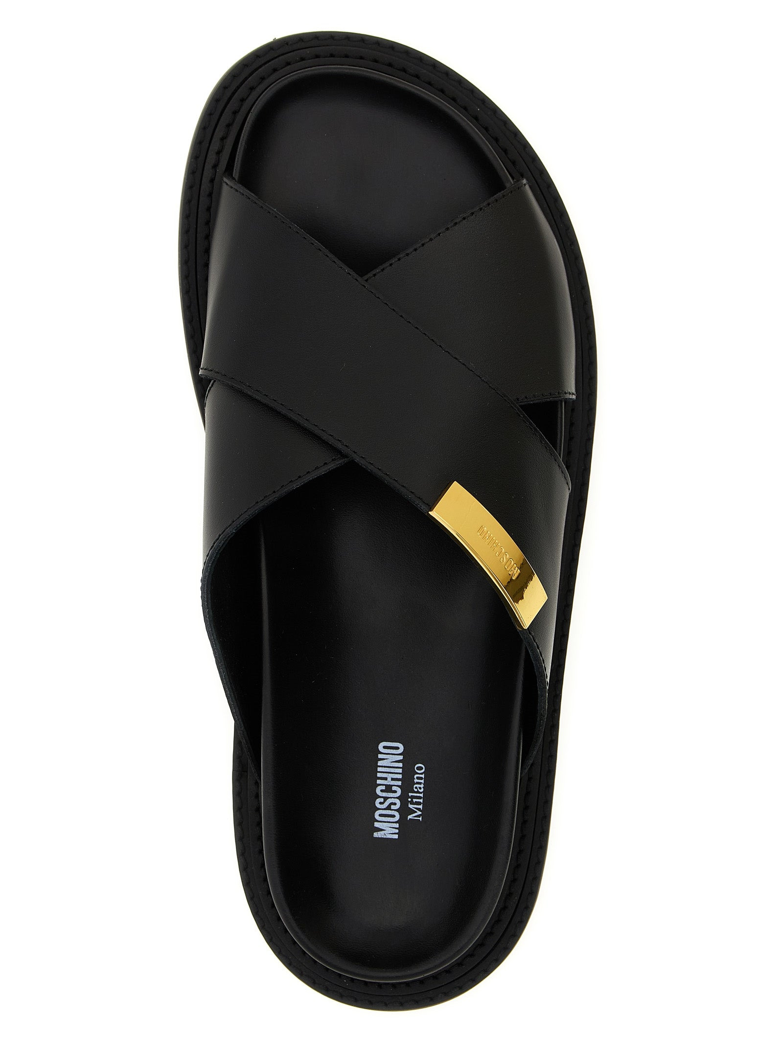 Moschino Men Leather Sandals - 4