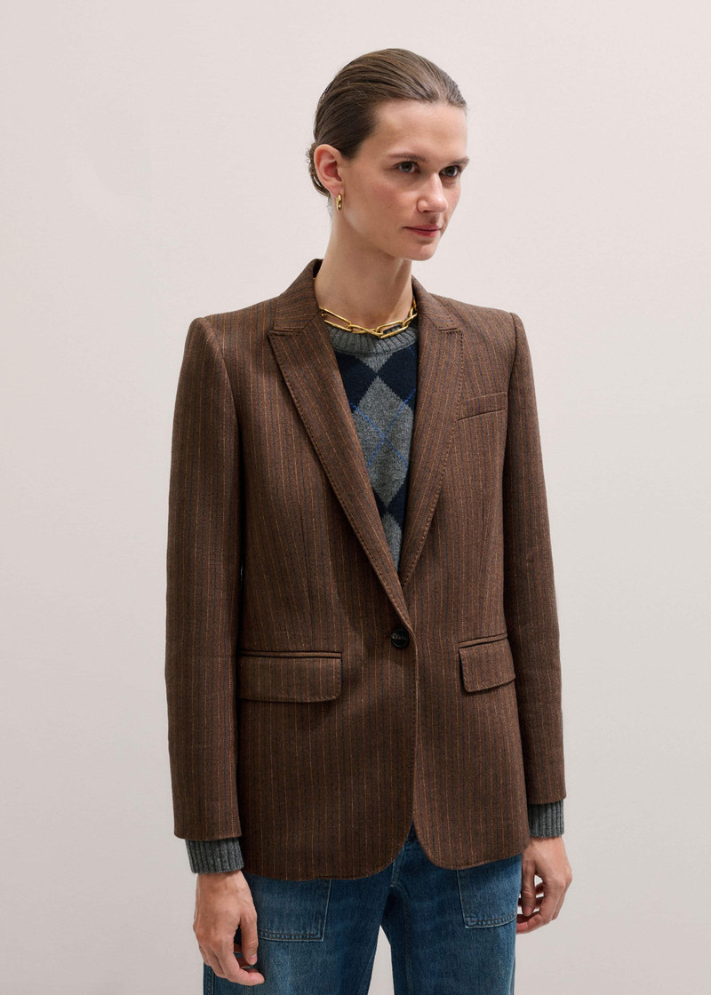 Sharp Shoulder Blazer 4