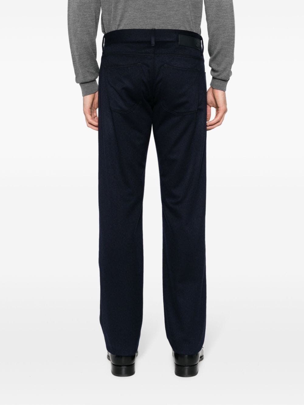 straight-leg cashmere trousers - 4