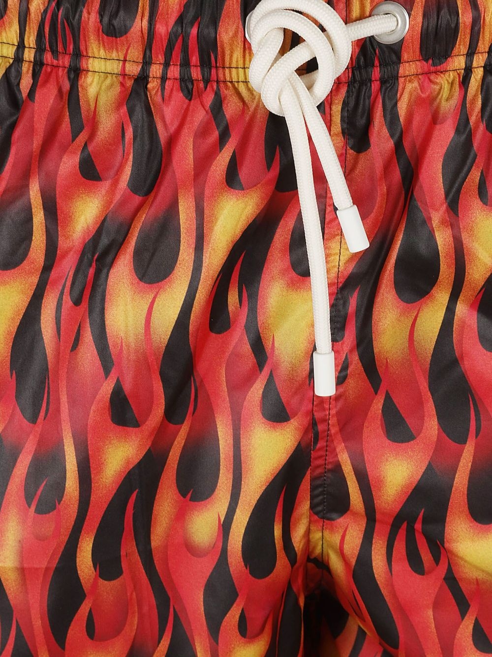 flame-print swim shorts - 3