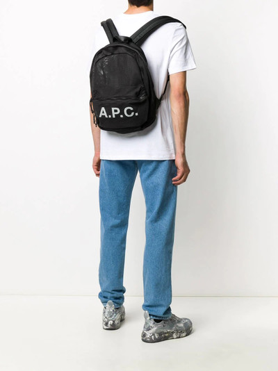 A.P.C. logo backpack outlook