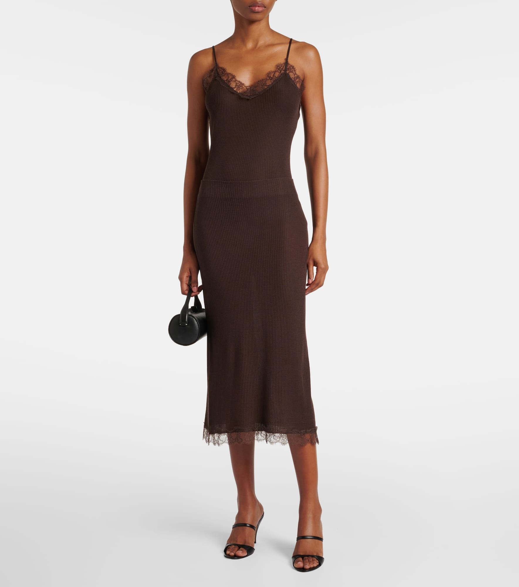 Indira silk-blend midi skirt - 2