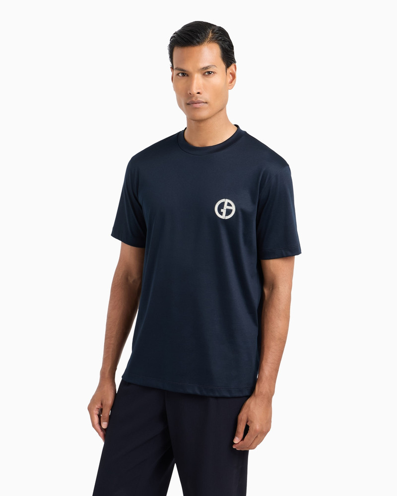 GIORGIO ARMANI Cotton interlock crew-neck T-shirt outlook