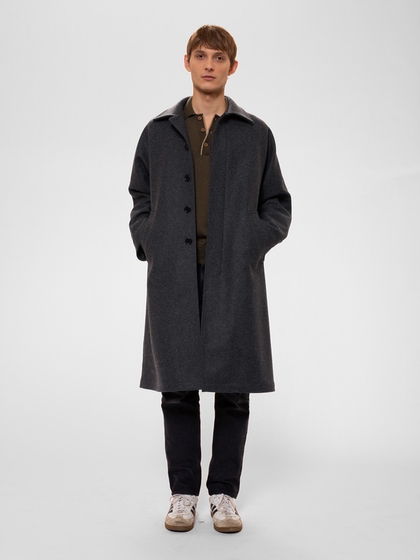 Corey Car Coat Antracitemelange - 2