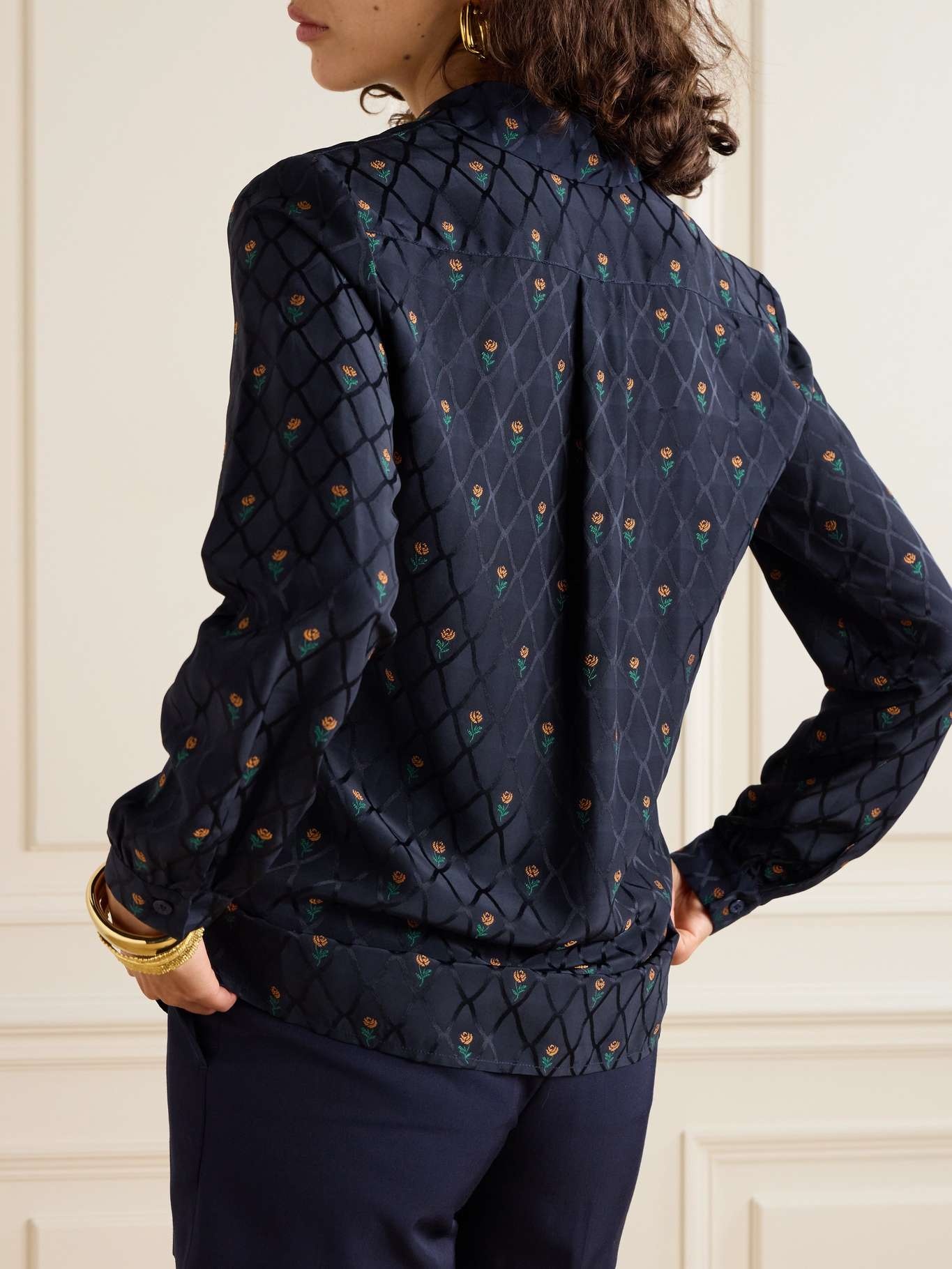 Embroidered jacquard shirt - 4