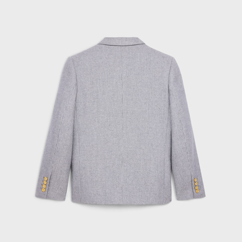 CELINE sorbonne jacket in cashmere natté outlook
