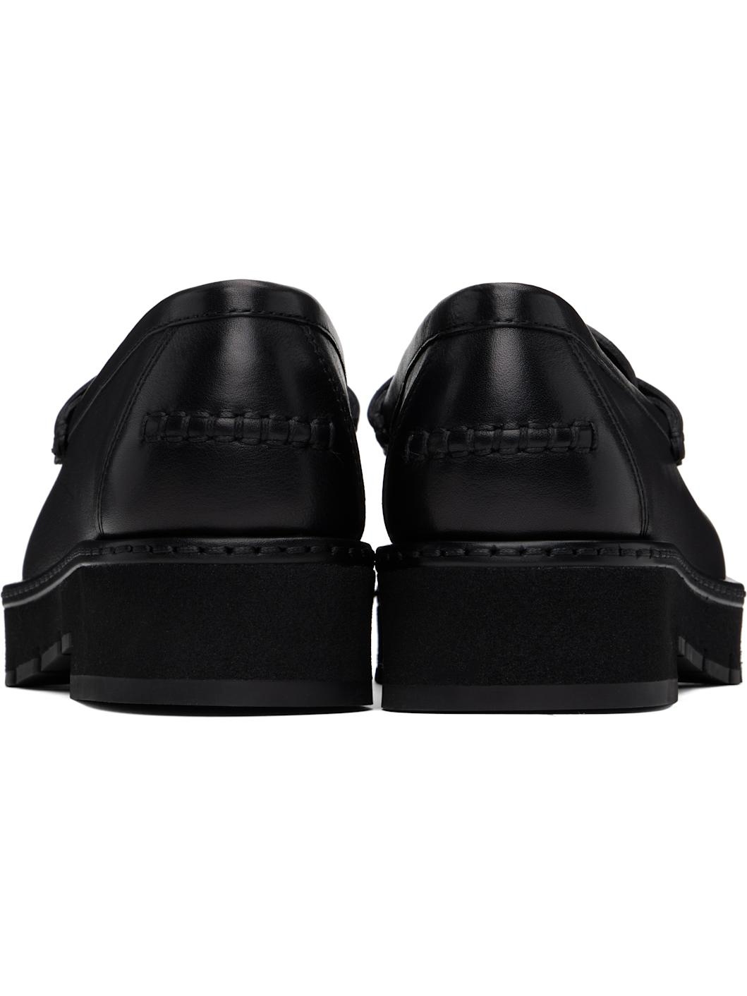 Black Gancini Ornament Loafers - 2