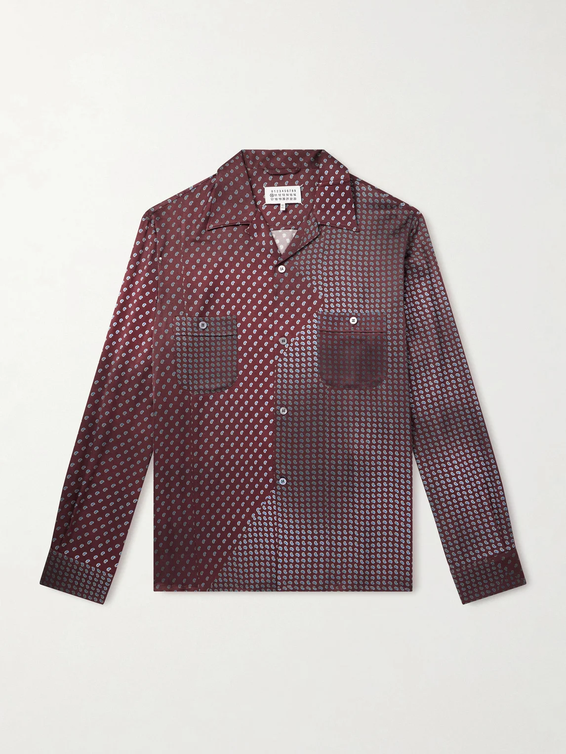 Paisley-Print Satin Shirt - 1