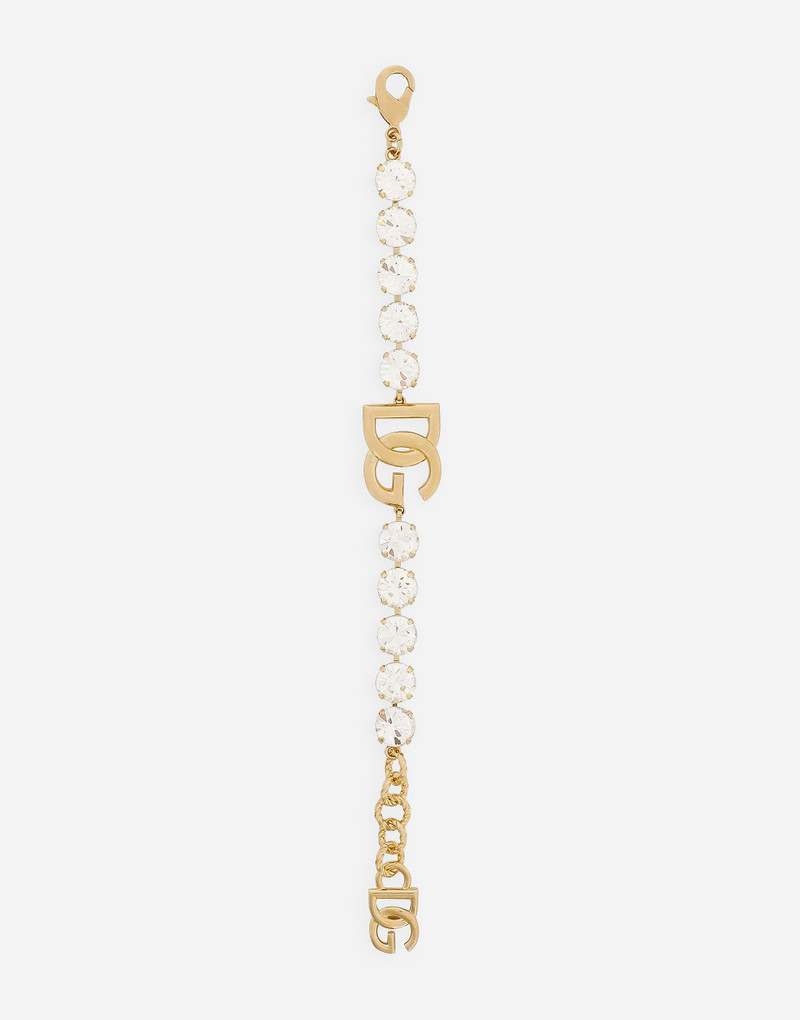 Bracelet with rhinestones and DG logo 3