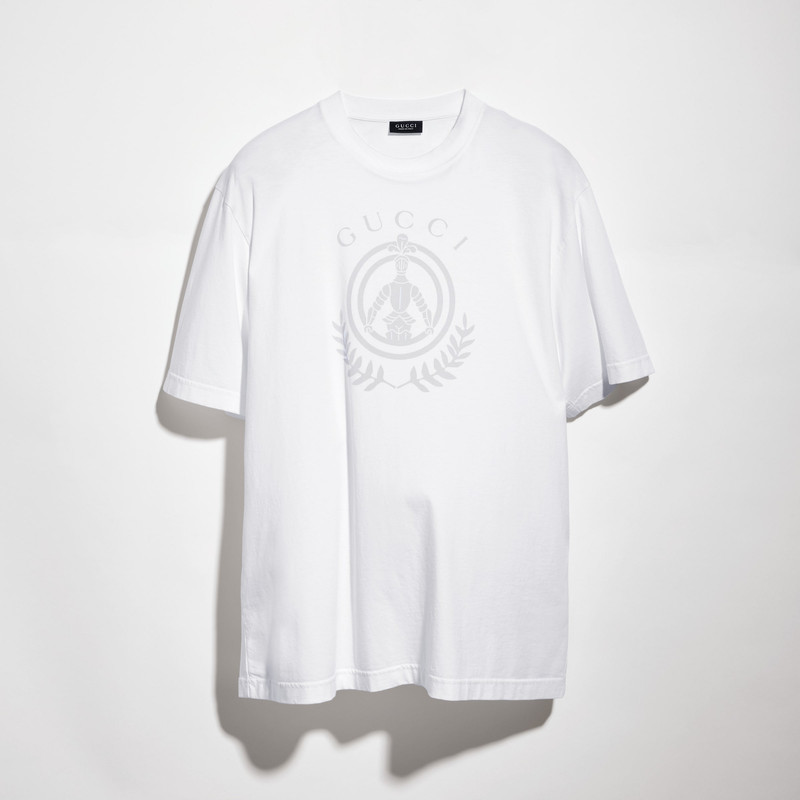 Cotton jersey T-shirt with print - 1