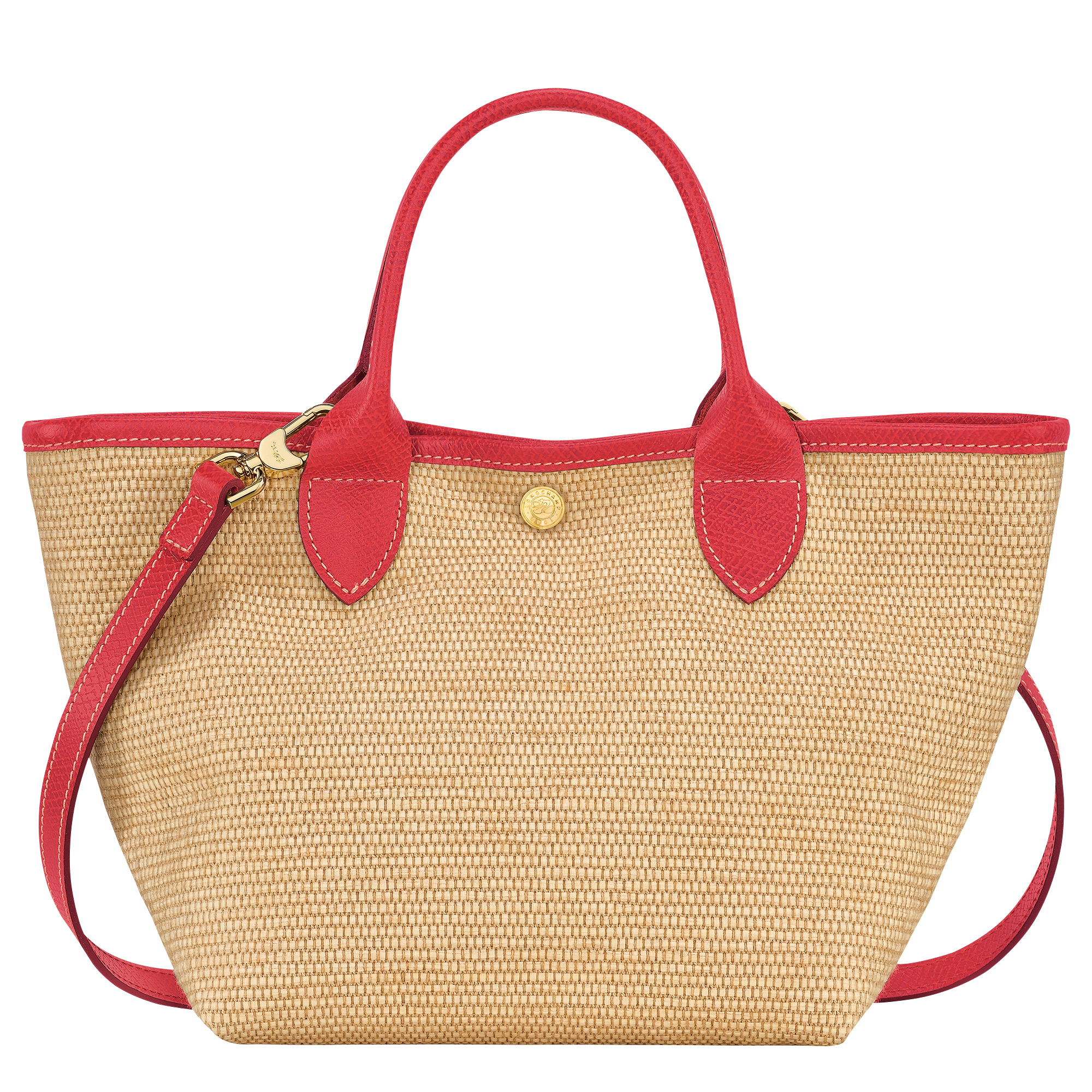 Le Panier Pliage S Basket bag Red - Canvas - 4