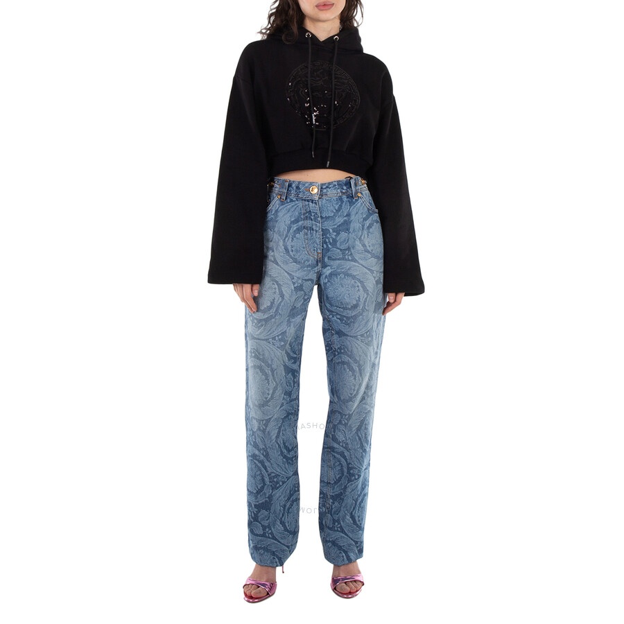 Versace Barocco Straight-Leg Denim Jeans - 5