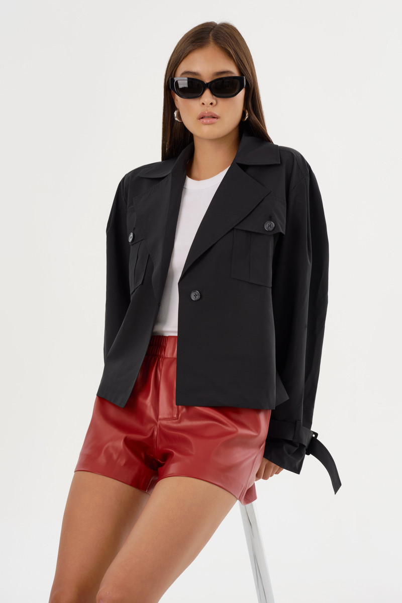 SIGRID | Faux Leather Boxer Shorts 8