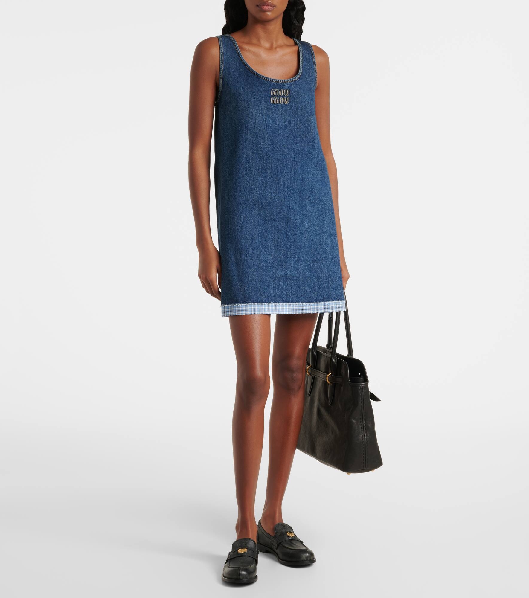 Logo denim minidress - 2