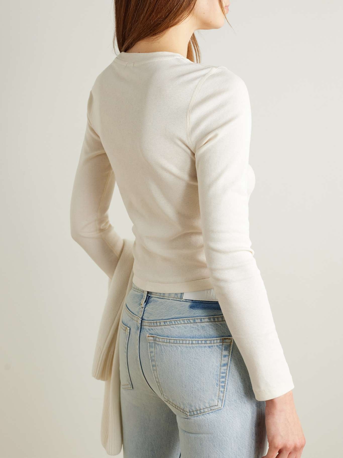 + NET SUSTAIN + Pamela Anderson crystal-embellished printed organic cotton-jersey T-shirt - 3
