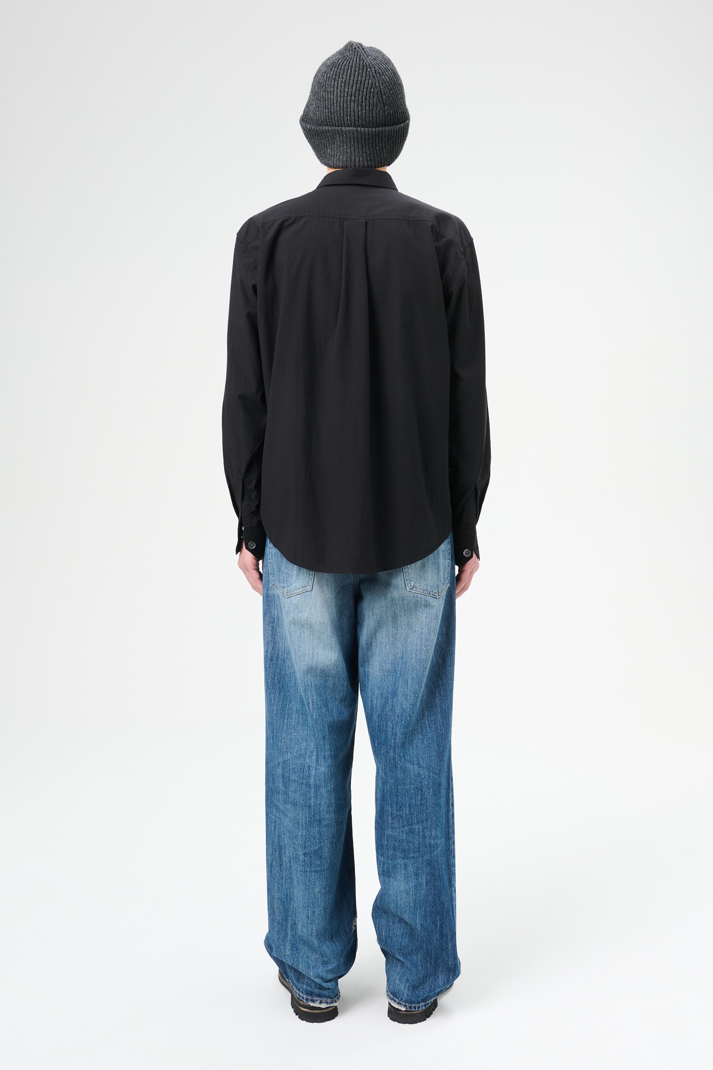 Beyond Shirt Black Liquid Poplin - 5