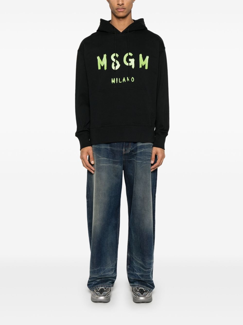 logo-print hoodie - 2