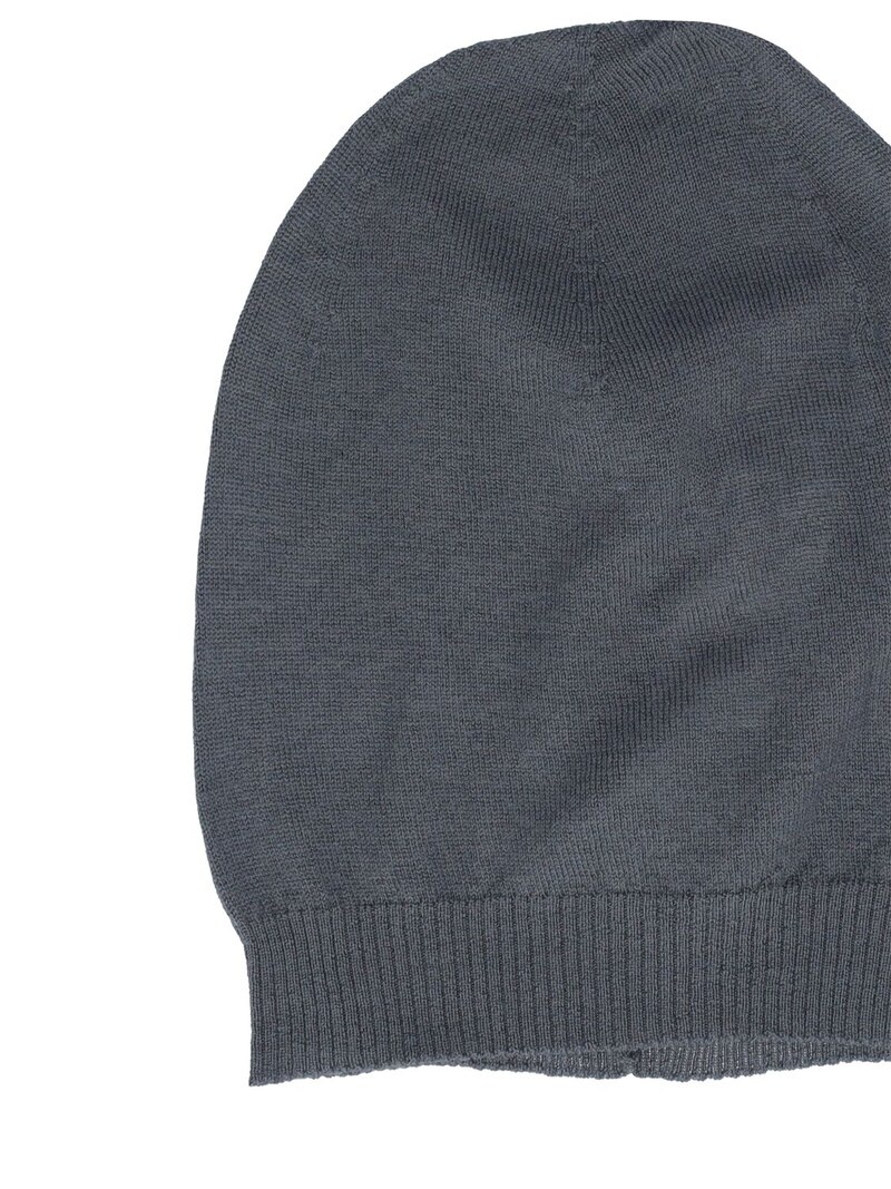 LIGHT SOFT WOOL KNIT BEANIE - 2