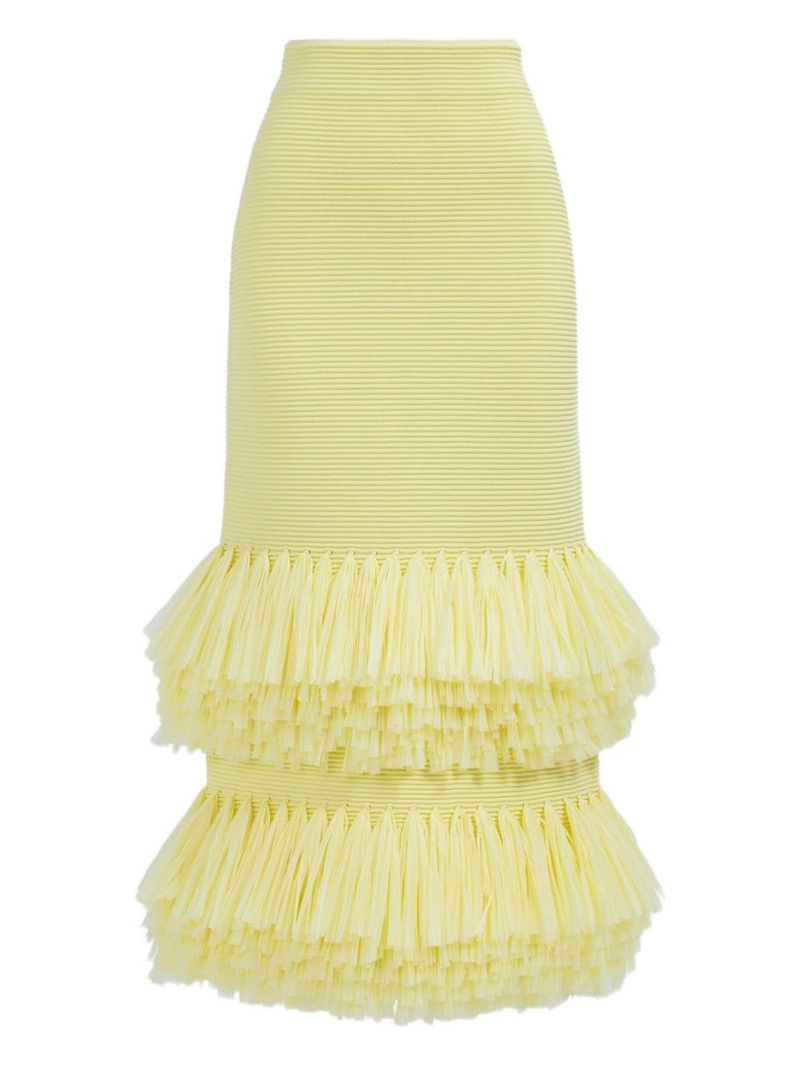 Agave raffia midi skirt 1