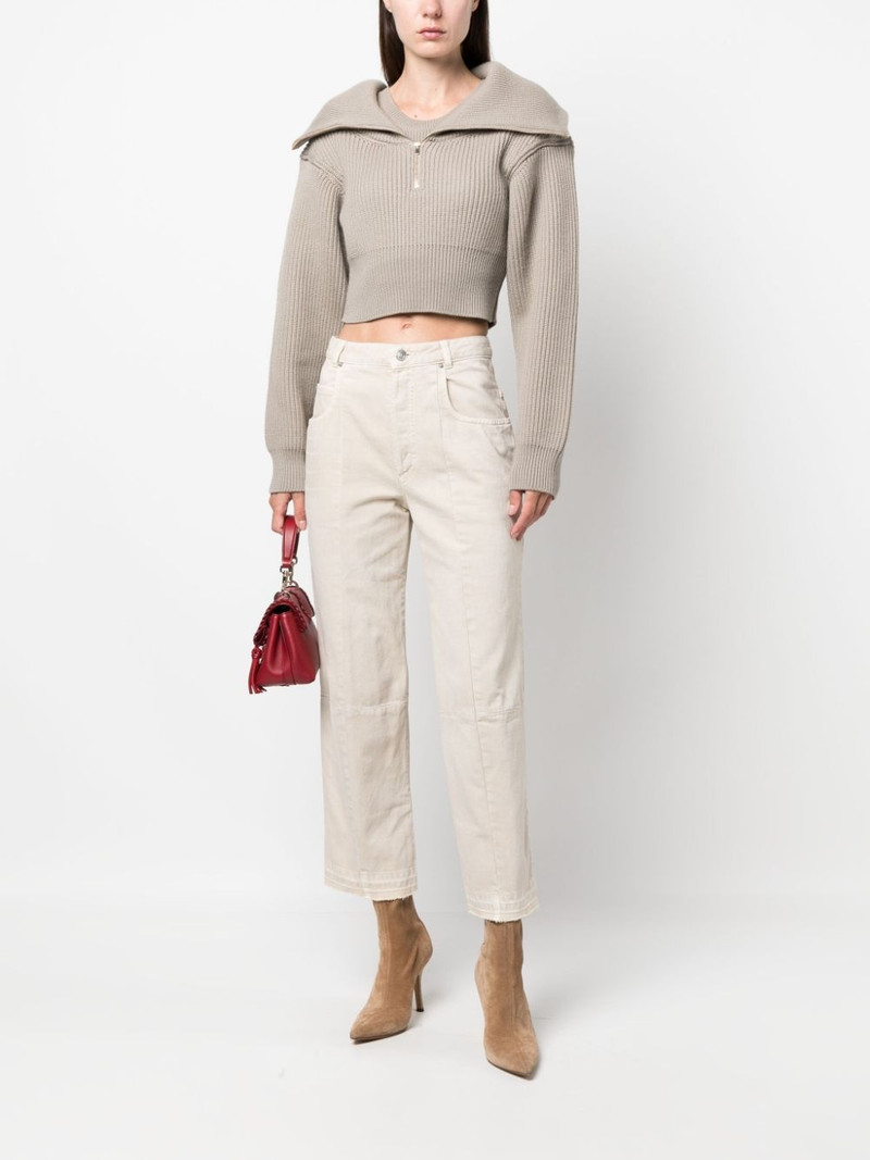 Isabel Marant high-rise straight-leg jeans outlook
