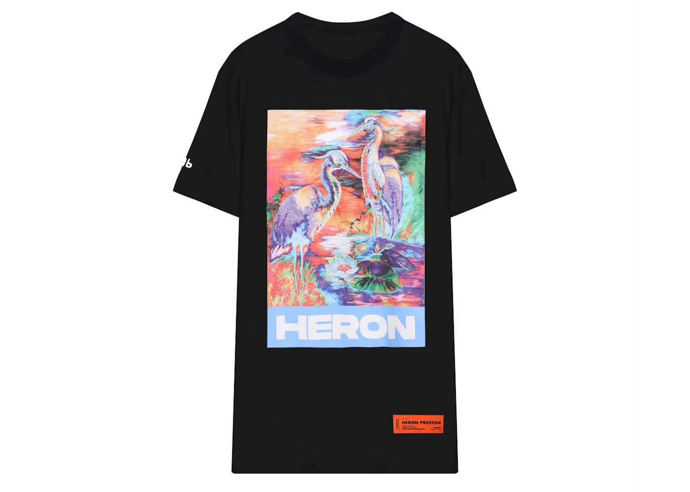 Heron Preston Print Oversized T-shirt Black - 1