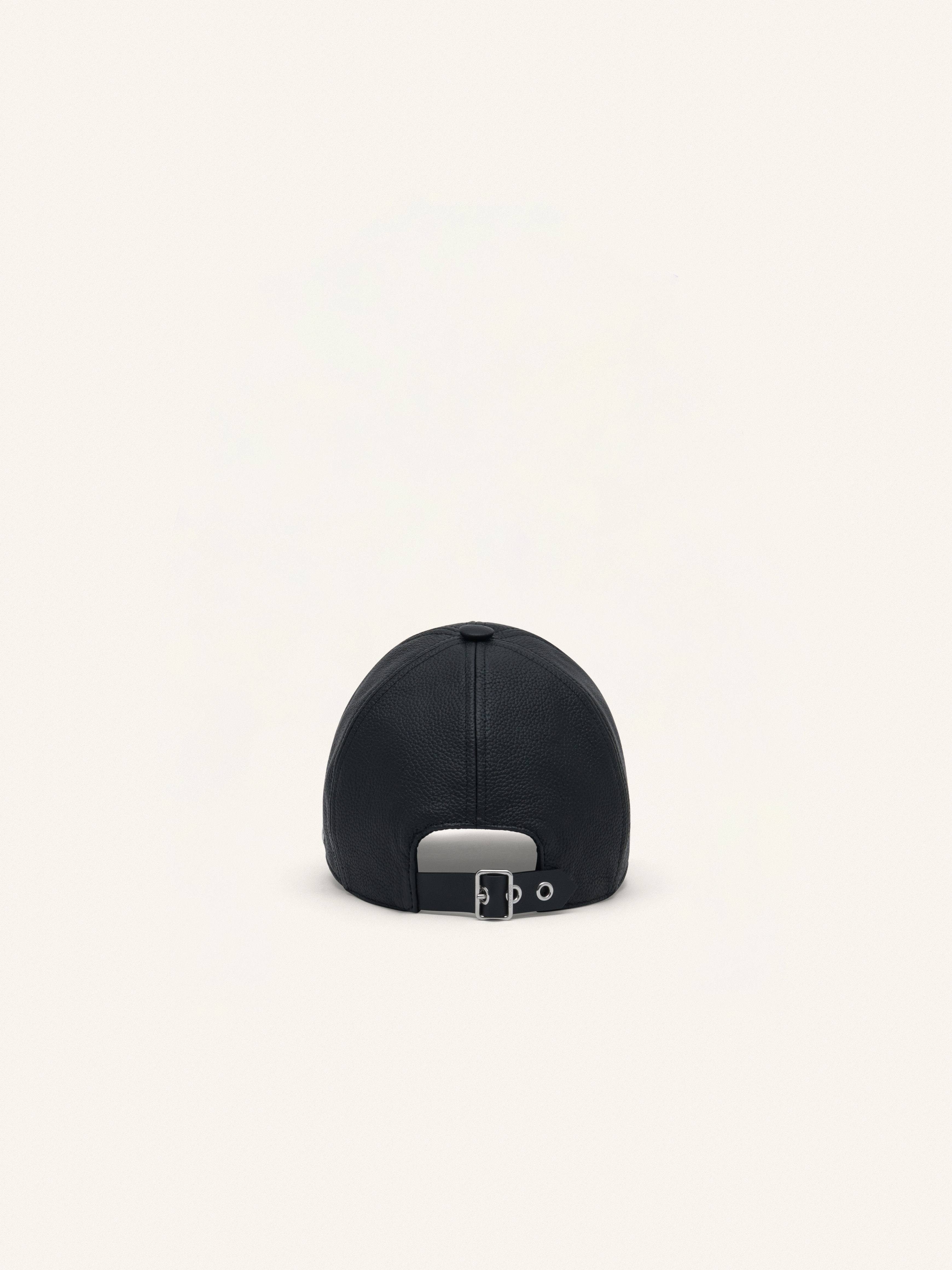 GOGO GRAINED LEATHER CAP - 3