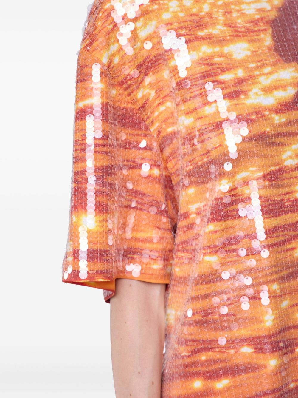 sequin-embellished T-shirt - 5