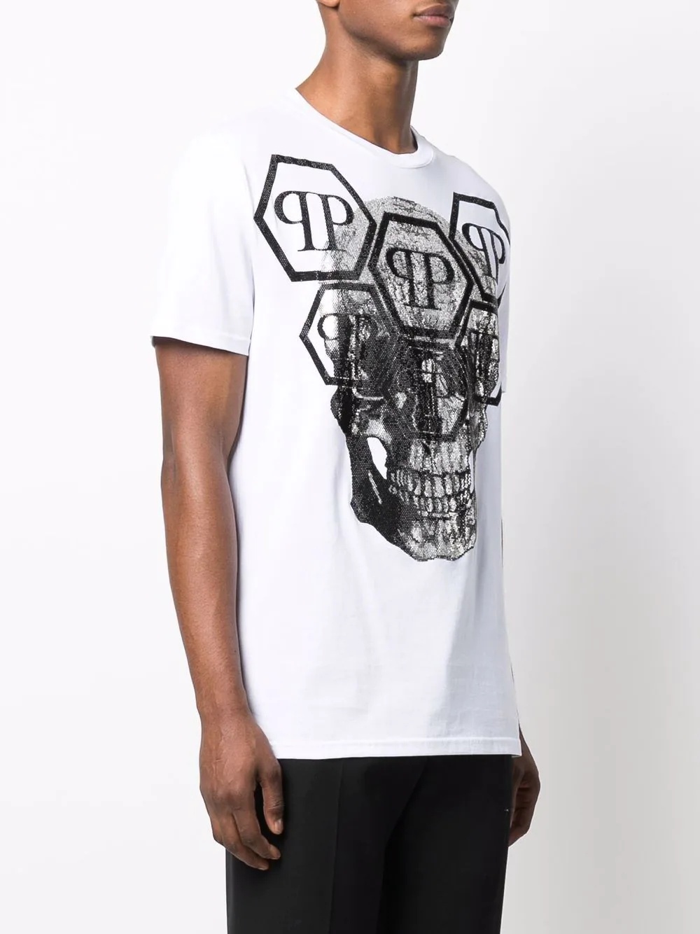 crystal skull logo T-shirt - 3