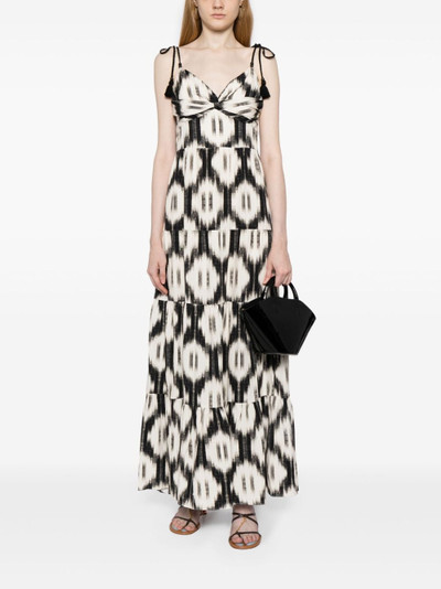 Alice + Olivia Katara twist-detail maxi dress outlook