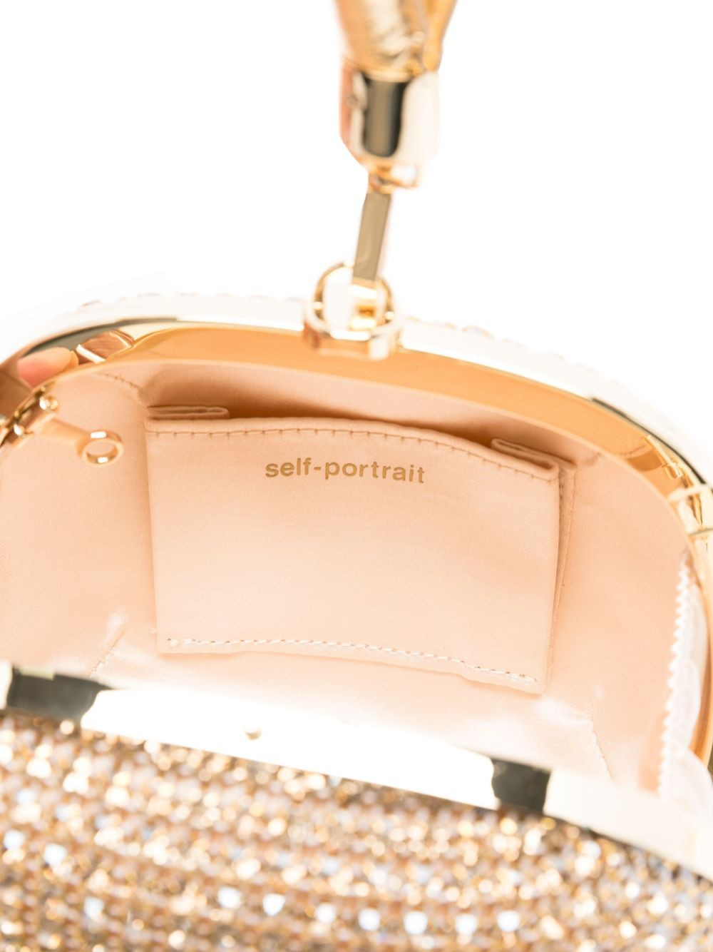 mini crystal-embellishment clutch bag - 5