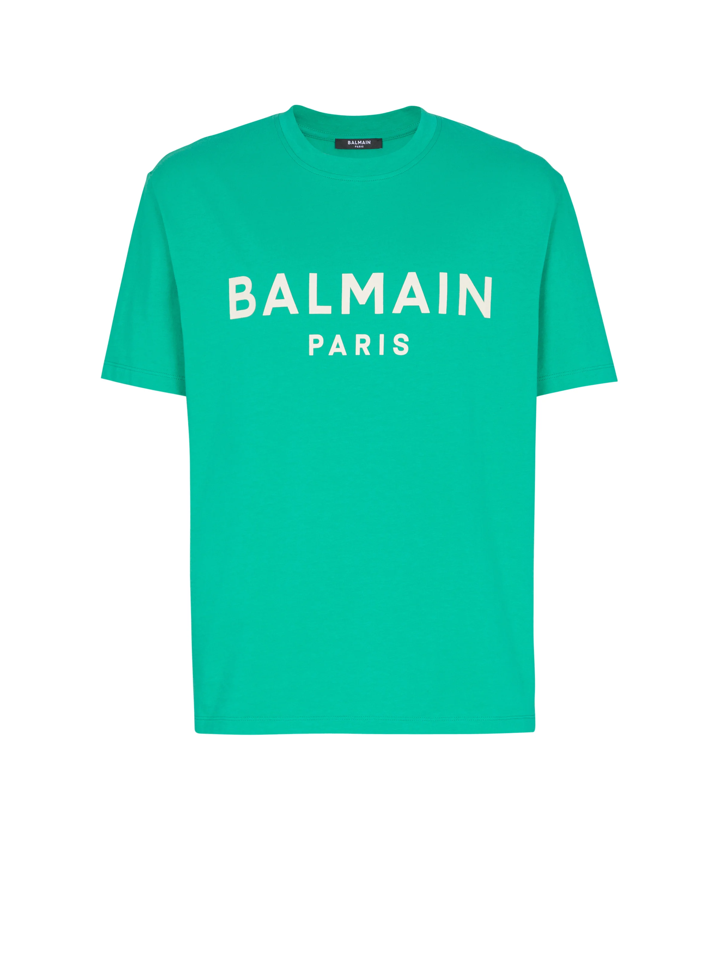 T-shirt with Balmain Paris print - 1