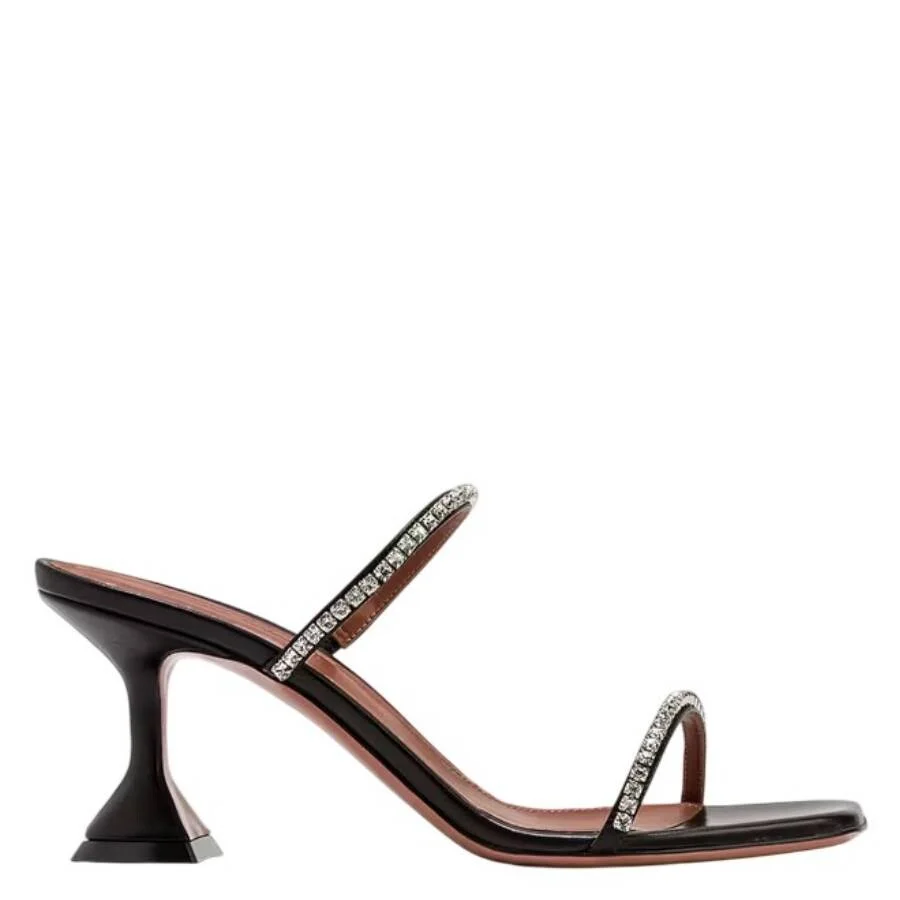 Amina Muaddi Gilda Crystal Embellished Sandals - 1