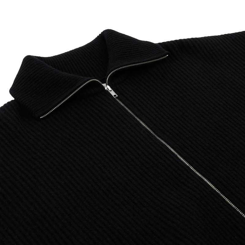 Vonarstræti Zipped Wool Sweater (Unisex) 11